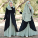 Dubai Cherry Borka with Hijab Nikab Set